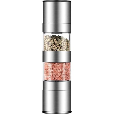 Moulin à sel et poivre, inox, mécanisme céramique, 2 en 1 (1/5)