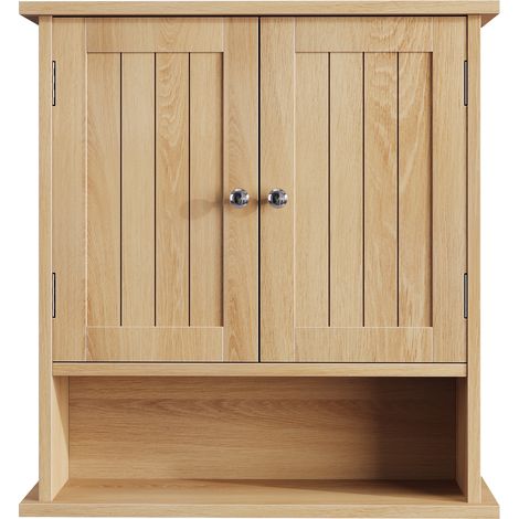 Meuble de salle de bains, 50 x 20 x 60 cm, MDF, marron (1/5)