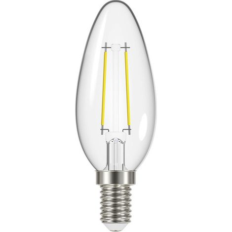 Transparente LED-Flamme Ampulle E14 Warmweiß Clai, Packung zu 2 - Pr