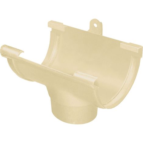 Naissance centrale BI-SYSTEM pour gouttière PVC 25 sable (1/4)