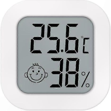 Digitales LCD-Thermometer mit Hygrometer für den Innenbereich, Mini-Temperatur- und Feuchtigkeitssensor, Raumklimaüberwachung. (1/5)