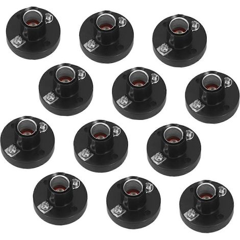 Lot de 12 douilles à vis pour ampoules, idéales pour les expériences électriques. Base lumineuse portable pour les écoles, les laboratoires et les projets scientifiques. Installation facile et éclaira