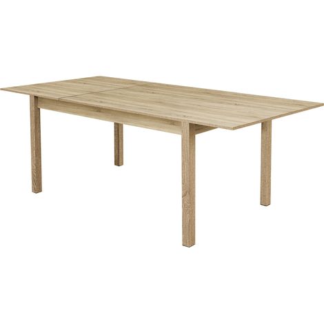 Table à manger extensible coloris Chêne Cambrian - longueur 140/80 x profondeur 80 cm -PEGANE-