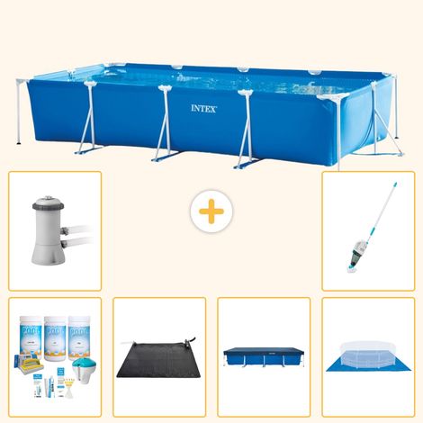 Intex Piscine Tubulaire Rectangulaire - 450x220x84 cm - 7-pièces  S21130 (1/3)