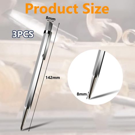 Scriber - Pointe Carbure De Tungstène - Pour Marquage Sur Verre Métal Céramique - 3 Pièces (1/5)