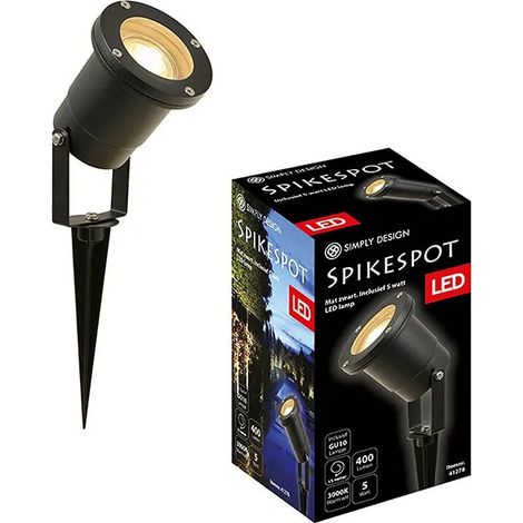 Spot LED Simply Design GU10 5W 3000K Noir/Métal (1/3)