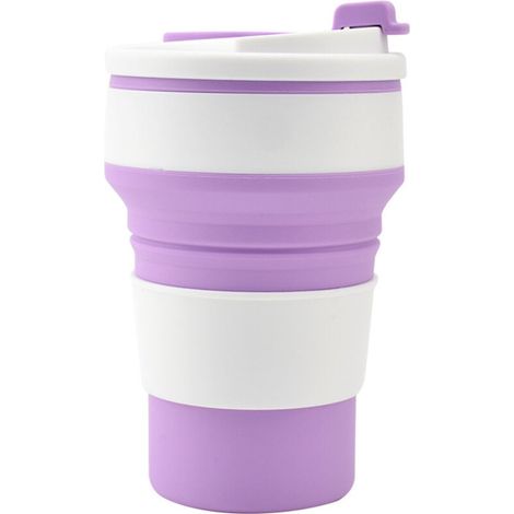 Tasse à eau pliable en silicone, tasse de sport portable de voyage en plein air