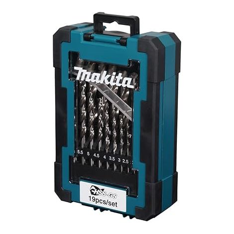 Estuche brocas cilíndricas HSS metal 19 unidades MAKITA