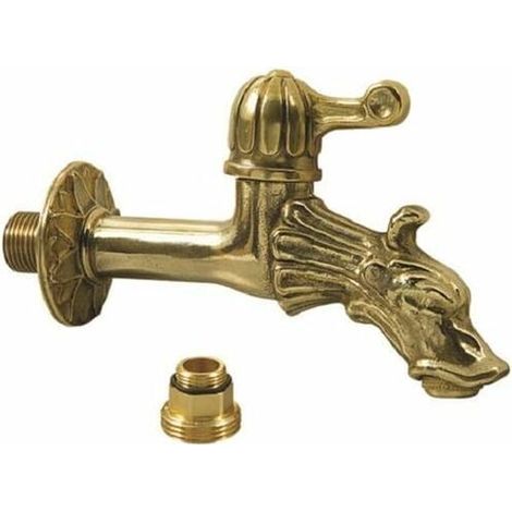 Grifo de fuente de latón con cabeza de dragón (1/2)