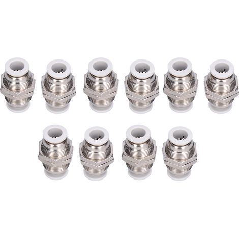 Pneumatikverbinder aus Edelstahl PM Metall-Schnellstecker für Trachealkonnektor PM8 (1/5)