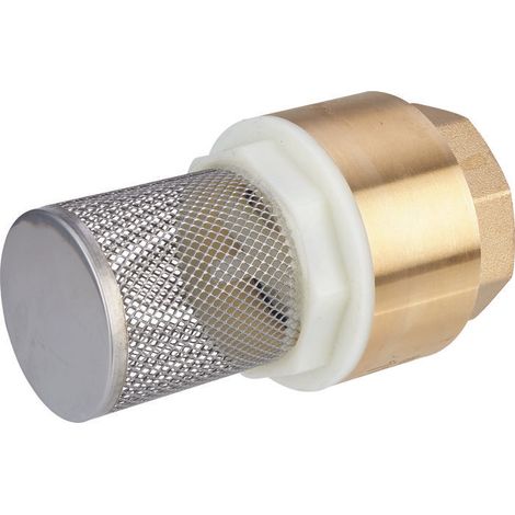 Crépine en laiton Cap Vert avec clapet et tamis inox - Filetage 40 x 49 mm (1/2)
