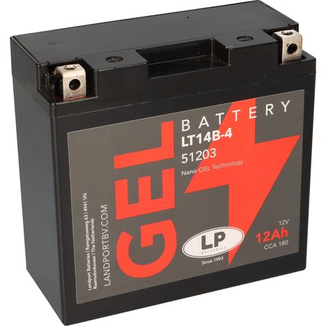Batterie 12V 12Ah für Motorrad Startbatterie MG LT14B-4