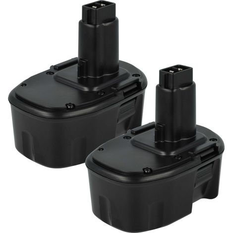 vhbw 2x batteria compatibile con Dewalt DC735KA, DC735KB, DC757KA, DC757KB, DC830KB, DC835KB, DC930KA attrezzo da lavoro (3000 mAh, NiMH, 14,4 V)
