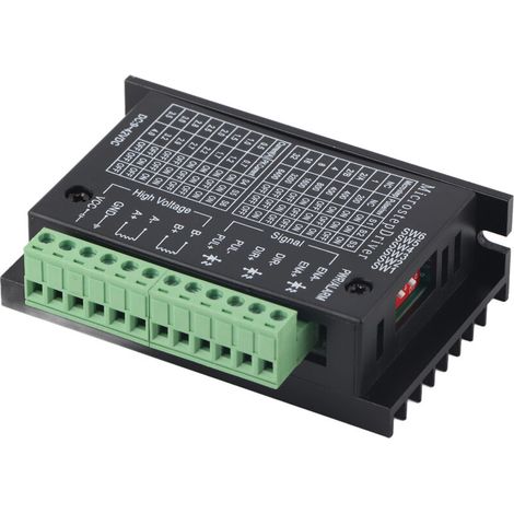 Pilote de Moteur Pas-à-Pas TB6600 en Aluminium, Optocoupleur Haute Vitesse, Compatible avec Moteurs NEMA 17 23 34, 4.0A 42VDC (1/5)