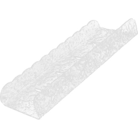 Étagère de rangement salle bain en acrylique transparent, fixation murale, sans perçage, (1/5)