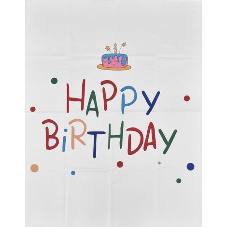 Tenture d'anniversaire douce et raffinée, couverture murale décorative pour chambre, salon, dortoir (1/5)