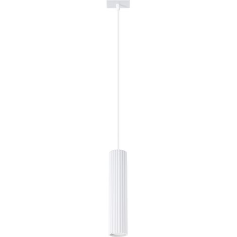 Lampada a sospensione Karbon bianco 8x118x8cm Sollux (1/5)