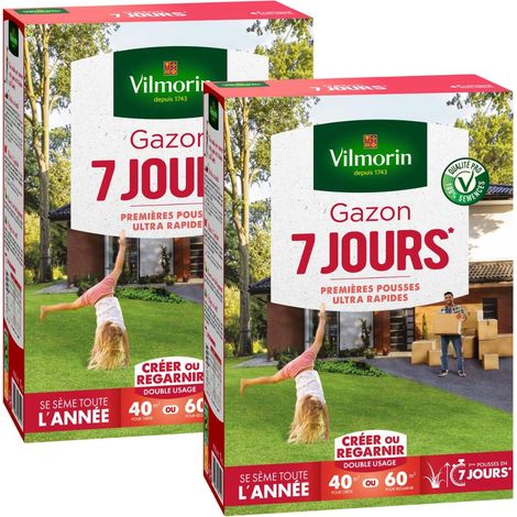 Gazon 7 jours - 1 kg (x2) Vilmorin (1/2)
