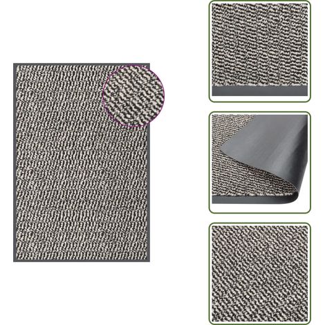 The Living Store Paillasson touffeté 60x90 cm Marron clair - Tapis de porte (1/5)