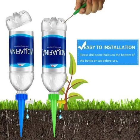 POW 12 Pcs Irrigation Goutte à Goutte Kit Réglable Irrigation de Plante Automatique Plantes Irrigation Système pour Jardin (1/4)