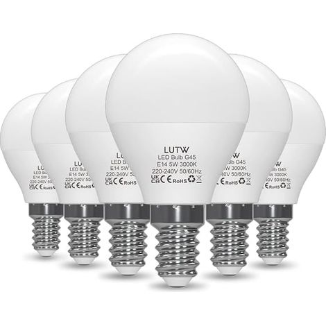 Ampoule LED E14 G45 5W 40W 550LM Blanc Chaud 3000K