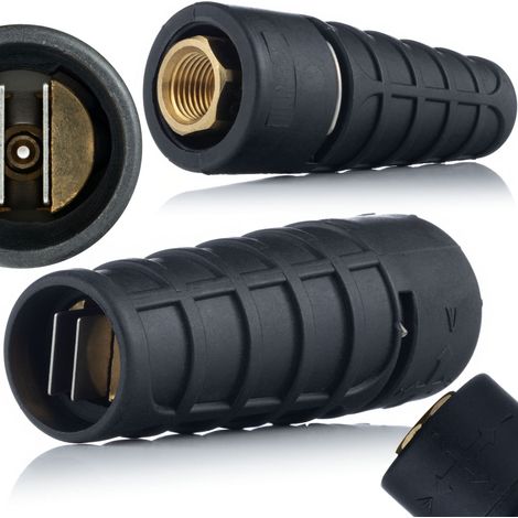 Ugello Regolabile Vario 40° – Filettatura Interna 1/4"  Pressione Max 5000 PSI, Temperatura Max 100°C  Compatibile con Lance e Tubazioni 1/4"