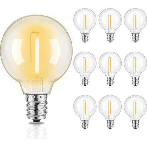 Yuusei Ampoules LED G40 Extérieures, DC 24 V Paquet de 10 Ampoules E12 (1/5)