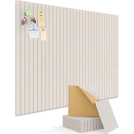 Tableau Mural Feutre Feutrine Mood Board Panneau Affichage Beige (1/5)