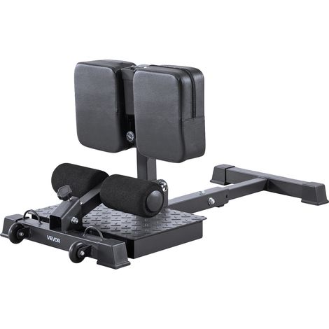 Máquina de sentadillas profundas VEVOR, entrenamiento de glúteos, 3 bandas de resistencia, plegable, rosa + blanco, almohadilla multifuncional desmontable (1/2)