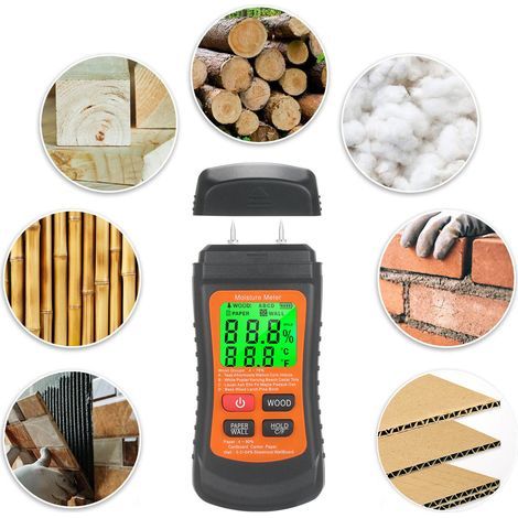 Digital Pin-Type Moisture Meter for Firewood, with Backlit Function (1/5)