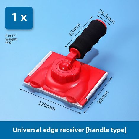 Neuer tragbarer Universal-Kantenschneider für Latexfarbe, Farbtrennung, weiblicher Winkel-Flockschwammpinsel, Kantenschneider zur Farbtrennung (Grifftyp [1 Stück]) (1/5)