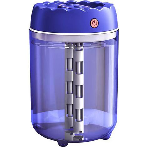 Mini humidificateur de bureau USB pour la maison, la voiture et le bureau - Double brumisation - Violet (1/4)