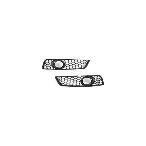 – Cubiertas negras brillantes para las rejillas de los faros antiniebla delanteros – Repuesto izquierdo/derecho para A3 8P 2009-2013 – Plástico ABS duradero 8P0807682D (1/3)