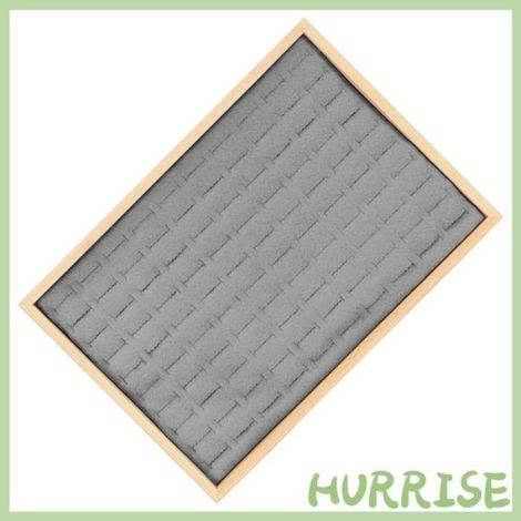 Garosa organisateur de tiroir à bagues Organisateur de tiroir à bijoux polyvalent, 100 grilles, tiroir à montres bijoux Gris (1/4)