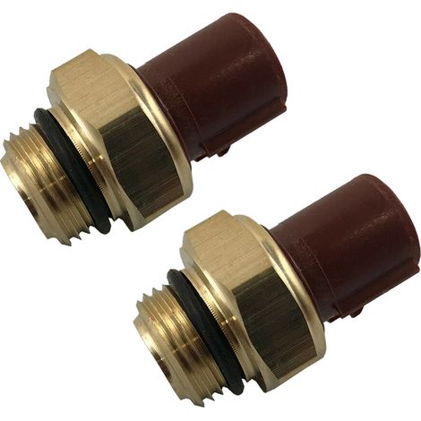 2 sensores de interruptor del ventilador de refrigeración del radiador para motores de 1.3L, 1.5L, 1.6L y 1.7L de 1992 a 2005.