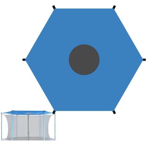 Housse D'ombrage de Trampoline,366 cm Couverture D'ombrage de Trampoline,Protection Trampoline,Toit Pare Soleil pour Trampoline,Anti UV & imperméable (1/5)