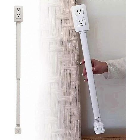 Rallonge de prise électrique rotative pour canapés et têtes de lit, avec un adaptateur de prise électrique flexible. (1/5)