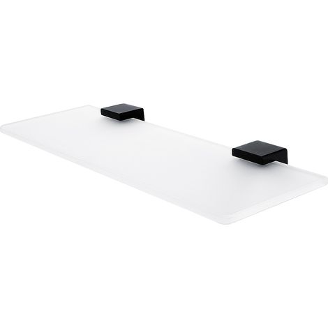 Nimco Kibo Black étagère de salle de bain en verre mat 40 cm Ki-14091B-40-90 (1/4)