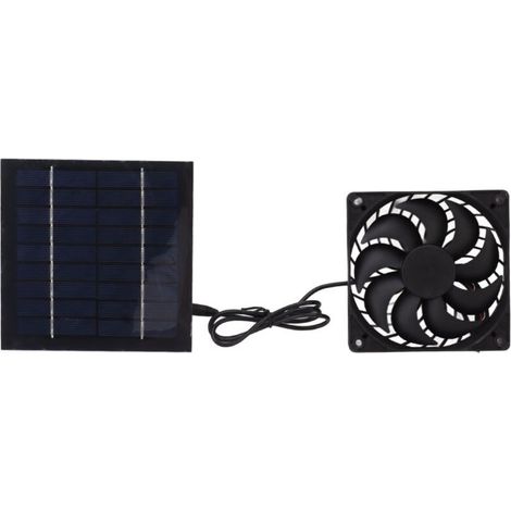 Ventilateur Solaire 10W pour Serres, Chenils et Abris - Kit Panneau Solaire et Ventilateur (1/5)