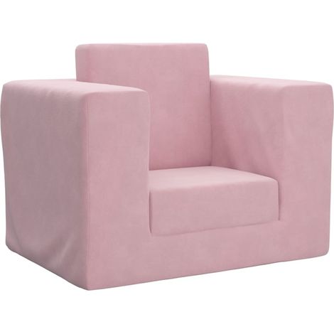 Schlafsofa für Kinder Rosa Weicher Plüsch