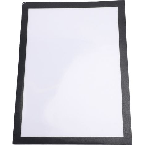 Lot de 10 cadres photo magnétiques A4 autocollants pour affiches publicitaires et illustrations, noirs, parfaits pour les ascenseurs. (1/4)