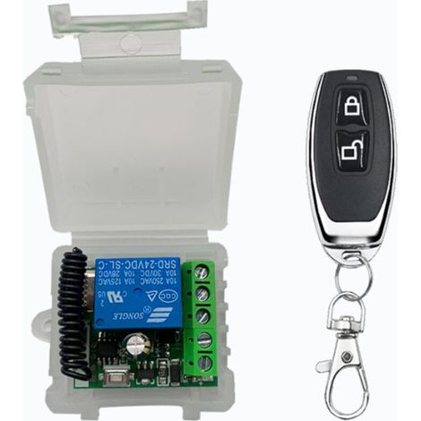 Télécommande et émetteur mural pour motorisations Télécommande sans fil Télécommande de contrôle d'accès Serrure électrique DC Lumières Contrôleur de porte électrique