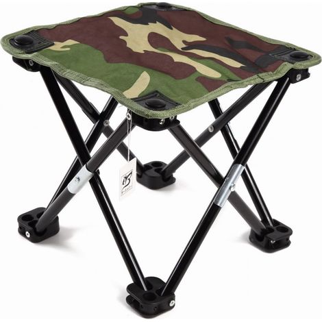 Sedia pieghevole ultraleggera e portatile per campeggio, pesca, escursionismo e picnic.