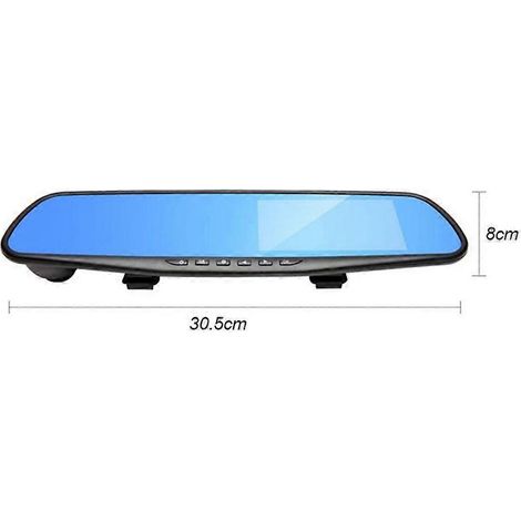 Caméra embarquée DVR pour voiture, objectif grand angle 170°, enregistreur vidéo, rétroviseur, caméra avant, conduite (1/4)