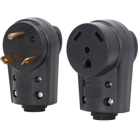 Fiche mâle et femelle RV 30A 125V US avec poignée, jeu de prises de remplacement pour camping-car (1/5)