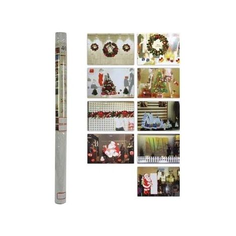 ROTOLO VETROFANIA PER DECORAZIONI NATALIZIE
