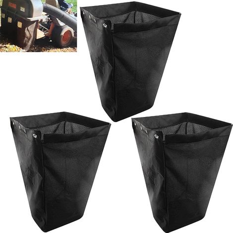 Les sacs de ramassage de foin 482567 (paquet de 3) peuvent contenir 3,3 boisseaux de paille pour une tondeuse à gazon. (1/5)