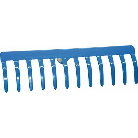 RASTRELLO 16 DENTI IN METALLO DA GIARDINO PRATO FOGLIE SENZA MANICO (1/2)