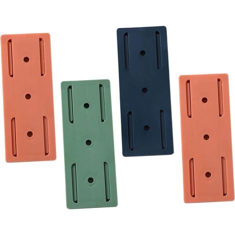 Support Mural Multiprise en Plastique Étanche Lot de 4 Pièces Auto-adhésif Outil de Fixation sans Perçage Couleur Aléatoire pour Multiprises, pour Maison sur Marbre ou Carrelage (1/5)