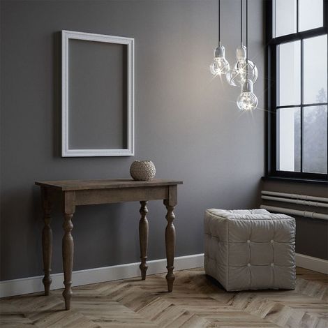 Tavolo consolle "Vicenza" allungabile in legno per sala da pranzo -Allungabile fino a 308 cm / Noce (1/5)